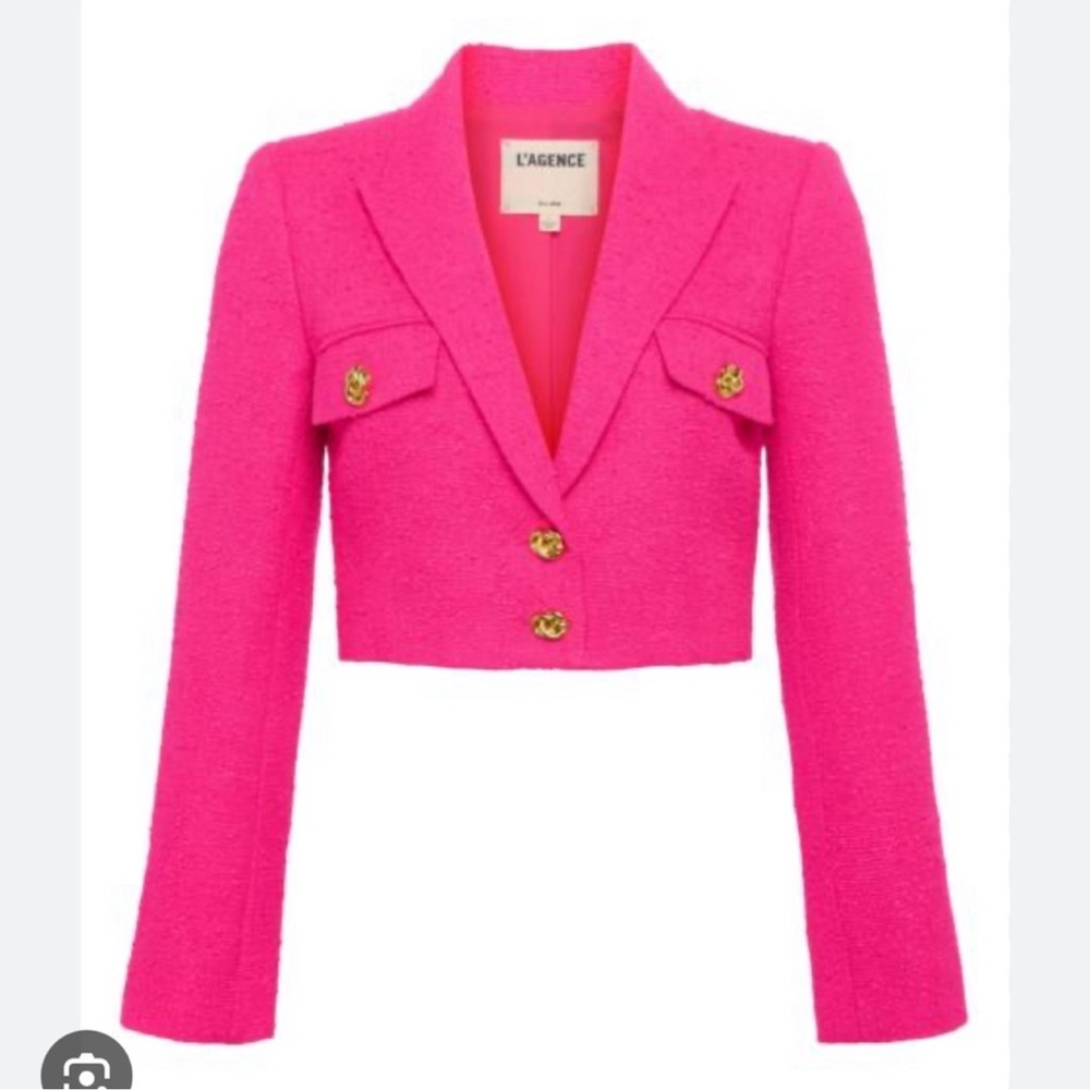 L'AGENCE | Maura Cropped Tweed Cropped Jacket